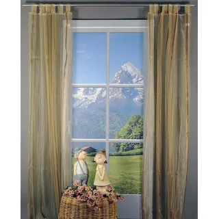 HOSSNER - ART OF HOME DECO Chiemsee Schlaufen 120 x 245 cm Beige/Braun 1 Stk.