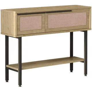 [en.casa] Flurtisch Kvænangen , Holzwerkstoff, Metall , Rechteckig , 29.5x76x100 cm , Wohnzimmer, Wohnzimmertische, Konsolentische