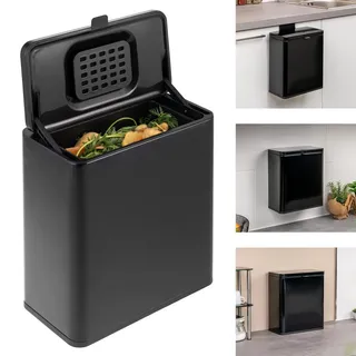 ELUNO Biomülleimer 6 l Schwarz