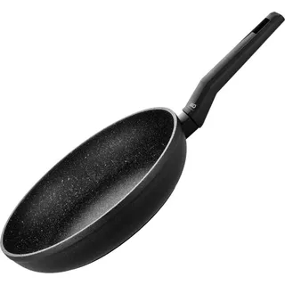 ELO Bratpfanne  Ø 20 cm GRANIT SOLUTION, Aluminium Bratpfanne mit Antihaftbeschichtung, Pfanne für Glaskeramik-, Gas-, Elektro-, Induktionsherde - spülmaschinengeeignet, Farbe: Schwarz