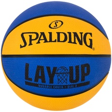 Spalding Lay-Up Mini-Basketball, 55,9 cm, Blau/Orange