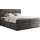 MKS Boxspringbett Polsterbett Bett Schlafzimmer ERNI-KING 140 x 200 cm Dunkelgrau H4 Dunkelgrau