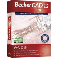 Bild von Markt & Technik BeckerCAD 12 2D Vollversion, 1 Lizenz Windows CAD-Software