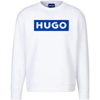 HUGO Blue Sweatshirt »Classic Crew«, mit Frontprint, Relaxed Fit, weiß