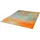Rustic 170 x 240 cm Orange/Silber