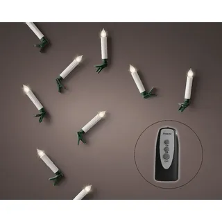 494521 Lumineo LED 10 Weihnachtsbaumkerzen mit FB Multi LED in- & Outdoor