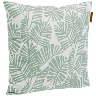 Outdoor-Deko-Kissen Fylie Palm & Graugrün - 40 x 40 cm - Hespéride - Grün