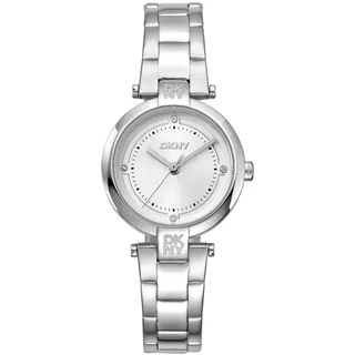 DKNY Quarz Damenuhr Essential Mini mit Edelstahlarmband