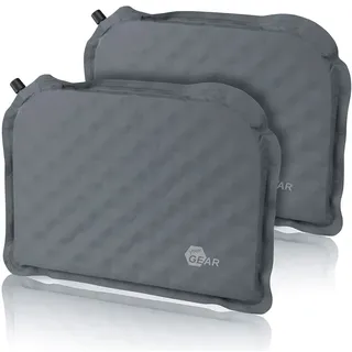 your GEAR Thermo Sitzkissen Set - 2X selbstaufblasendes Sitzkissen 40x30x3,5 cm Sitzpolster Stuhlauflage Stuhlkissen
