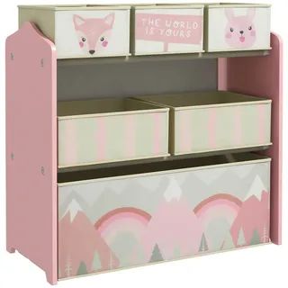 zonekiz Kinderregal Zonekiz 63 x 30 x 66 cm MDF rosa