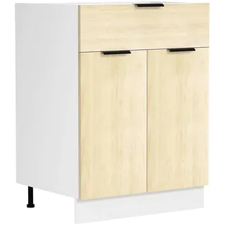 VCM Unterschrank Küchenschrank 60 x 46 x 82 cm Braun