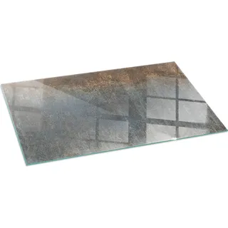 Funkenschutzplatte – Glasbodenplatte für Kaminofen – Kaminunterlage aus Glas – 120x60 cm – Feuerfeste Ofenbodenplatte – Hitzebeständige Schutzplatte für Kamin – Transparente Bodenschutz Glasplatte – Abstraktes Texturmuster - Transparent
