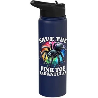 Tarantel Save The Pinkzeh Rosafuss Tarantel Stainless Steel Insulated Water Bottle