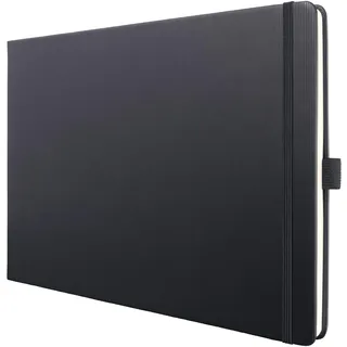 Sigel Notizbuch A4 schwarz liniert