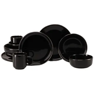 CreaTable Nordic Festive Kombiservice 10-tlg. schwarz/gold