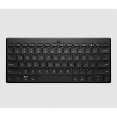 HP 350 kabellose und Bluetooth-Tastatur, Anschluss mehrerer Geräte, QWERTY, italienisches Layout, Emoji, kompatibel mit Windows, Android, Chrome OS, MacOS, iPadOS, Schwarz