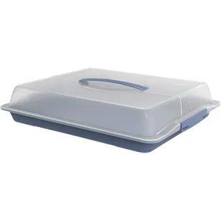 Rotho Kuchentransportbox rechteckig blau 47,5 x 39,0 x 9,8 cm