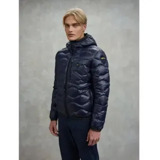Blauer für Herren. 25WBLUC03074 Wave Wave navy Pufferjacke (S), Lässig, Polyester, Marine