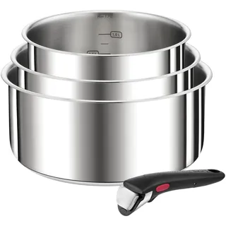 Tefal Ingenio Preference Topf-Set 4-tlg. 3 x Stielkasserolle + 1 x abnehmbarer Griff