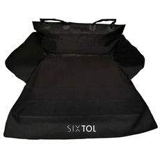 SIXTOL Trunk Cover PRO Kofferraumschutz mit Ladekantenschutz | Wasserabweisend & pflegeleicht | Kompatibel mit Allen Autos | Aus Polyester + PVC | Farbe schwarz