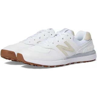 New Balance Women's 574 Greens V2 Golf Shoe, Weiss/opulenter Garten, 39 EU