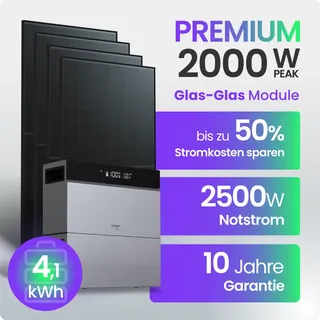 Tepto 2000W Balkonkraftwerk Premium mit Conow Pro¬†4,1kWh Speicher