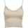 Onlvicky Lace Seamless Cropped Top Beige S-M