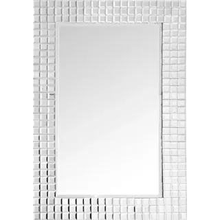 Kayoom Dekospiegel rund 60 x 90 cm Silber