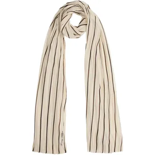 Tommy Hilfiger Damen Schal Script Chiffon Schlicht, Elfenbein (Soft Cream), Einheitsgröße
