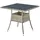 Yoro Polyrattan Gartentisch quadratisch 80 x 80 cm Grau