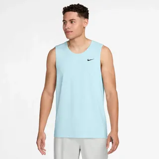 Nike Herren Tanktop Dri-FIT Hyverse Fitness Tank DV9841-474 S - Glacier Blue/Black - S