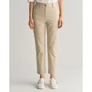 Gant für Damen. 4150261 Chino-Hose Slim Fit beige (40), Lässig, Baumwolle