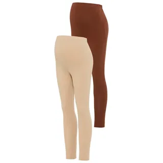 NEUN MONATE Umstandshose »2 Stück Umstands-Hosen für Schwangerschaft und Stillzeit« 2er Pack Leggings für Schwangerschaft & Stillzeit