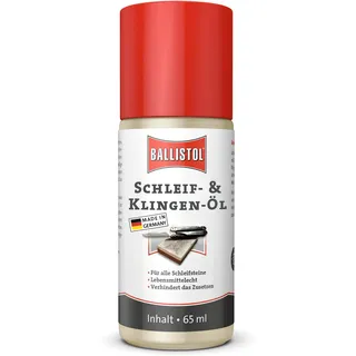 Ballistol Schleif- und Klingen-Öl, silikonfrei, Effizientes Schleiföl für sauberes und leichtes Schleifen., Spray | 65 ml