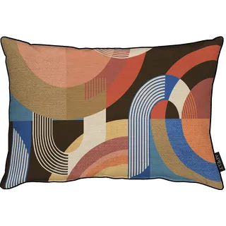 APELT Dekokissen "Arco", blau, bunt, gemustert),