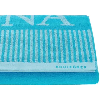 SCHIESSER Rom Saunatuch 75 x 200 cm türkis