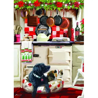 Otter House Puzzle Weihnachts-Puzzle Christmas Kitchen - 1000 Teile