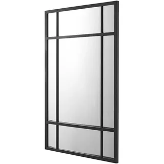 [en.casa] Wandspiegel Colobraro 60 x 90 cm Schwarz