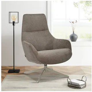 OTTO home Ohrensessel CLARINDA grau 76 x 100 x 81 cm drehbar