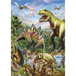 Dino Puzzle Spielzeug Neon Dinosaurier 100 Teile Glow in the Dark