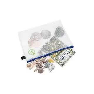 FolderSys Reißverschlussbeutel transparent/blau 0,20 mm, 1 St.