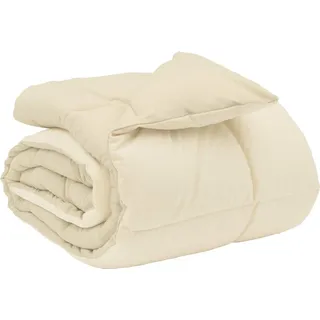vidaXL Winterbettdecke 135 x 200 cm Winter Mikrofaser (100% Polyester) - Creme