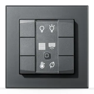 Homematic IP Wandtaster 6-fach anthrazit