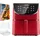 Pro Heißluftfritteuse 5,5L rot