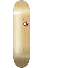 RAD Unisex – Erwachsene Blank Logo Skateboard, Wood, 8.25"
