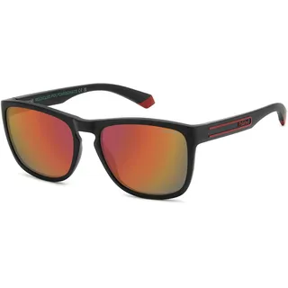 POLAROID Brille PLD 2161/S Größe 57-18 mm Schwarz Rot/Eye size: 57 - Bridge size: 18