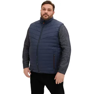 TOM TAILOR Herren Plussize Weste 1035818, 10668 - Sky Captain Blue, XXL