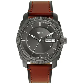 Fossil Machine Braun Leder 42 mm FS57425