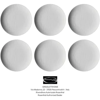 Rosenthal - mesh Weiß - Set 6 Geschirr Teller Ø CM 27 - Autorisierter Händler