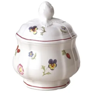 Villeroy & Boch Petite Fleur Zuckerdose 200 ml, Höhe: 6,5 cm, Premium Porzellan, Bunt